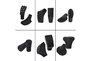 ALPIDEX Embouts Rechange Caoutchouc bâtons de Marche Nordique tampons pour bâtons de Trekking 2 Paires / 4 Paires / 6 Paires
