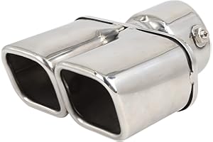 X AUTOHAUX 6.38 Inch Car Exhaust Double Tip 2.99 Inch Inlet 5.75 Inch Outlet