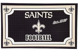 Team Sports America 41EM3819 New Orleans Saints Embossed Door Mat