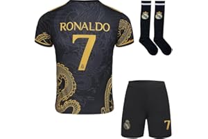 YSGTZY R. Madrid #7 Special Dragon Edition Football Soccer Jersey/Shorts Socks Gift Set Youth Sizes