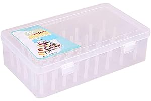 perfk de Fil à Coudre avec 42 Bobines Mallette de Rangement pour Bobines Artisanales de Grande Contenu