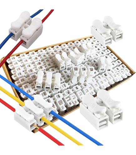 Connettori Elettrici S221 Morsetti Wago S221 Per Orchidee - Set 100 Pezzi 2,3,5 Vie Connettori Senza Strumenti - Foto 2