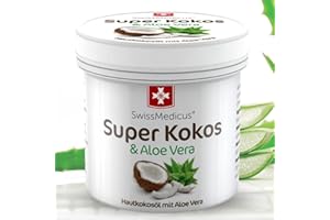 ‎SWISSMEDICUS SwissMedicus Natürliche Super Coconut & Aloe Vera Rich Cream - Sanfte, feuchtigkeitsspendende Hautpflege mit reinem Kokosöl - Perfekt für die Ganzkörperbehandlung - Haar - Gesicht - Lippen - 150 ml