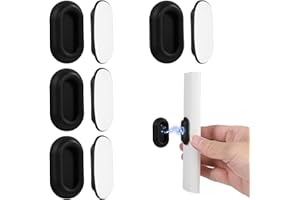 Giantree 4Pcs Remote Control Holder, Magnetic Remote Control Holder, Remote Holder Wall Mount, Hole Free Remote Control Organizers Storage for TV, Fan, and Air Conditioner Wall Holder(Black)