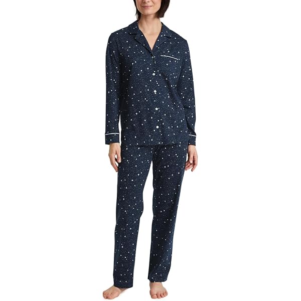CALIDA Sweet Dreams Maglia Lunga da Notte, Peacoat Blue, Taglia Unica