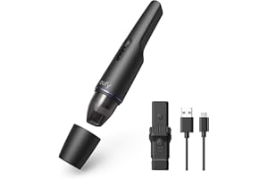 eufy Cordless Handheld Car Vacuum Cleaner, HomeVac H11, Ultra-Lightweight 1.2 lb, 5500 Pa Suction Power, USB Charging, For Home Cleaning