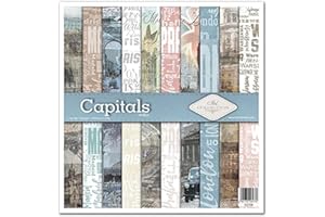 ITD Collection - Paquete de scrapbooking de 12 x 12 pulgadas, papel de scrapbooking, papel decorativo, decoupage, fabricación de tarjetas, tamaño de papel - 310 x 320 mm (SLS-030- HS code 48025890)