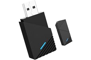 XINROAM CarPlay Wireless Adapter per iPhone, Mini Car Play Wireless Dongle Converte Carplay da cablato in Wireless,USB C/A Plug & Play, Compatibile con iOS 12+ Auto con CarPlay