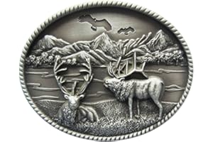 JEAN'S FRIEND Western Wildlife Deer ovale Gürtelschnalle auch in den USA