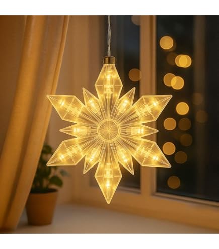 LED kerstster tafellamp - 60 x 45 cm - werkt op batterijen met 10 warmwitte leds - tafellamp, decoratieve ster