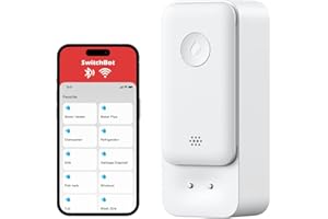 SwitchBot Capteur d'eau WiFi, détecteur de Fuite d'eau Intelligent, alertes réglables de 100 DB et alertes d'application, étanchéité IP67, détecteur sans Fil pour Cuisine, Salle de Bain, Cave, Pas