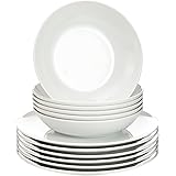 vivo by Villeroy & Boch, New Fresh Basic set da tavola, 12 pzper max 6 persone, porcellana, lavabili in lavastoviglie e utili
