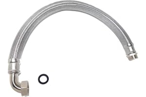 WEISBACH Panzerschlauch 1" Hauswasserwerk Edelstahl Flexschlauch (100cm)