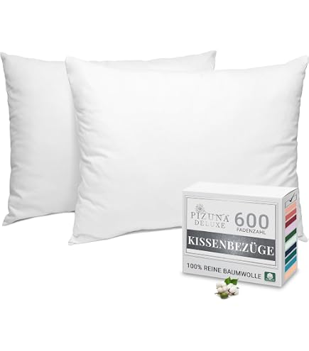 Federa Cuscino 40x80 Cm Premium Uni – Biancheria Mako Moon In Puro Cotone Raso, Colore Antracite, Chiusura Lampo Nascosta