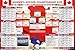 Produktbild Fußball - Womens World Cup - Spielplan Sport Frauen WM Poster Plakat Druck - Größe 91,5x61 cm + 1 Ü-Poster der Grösse 61x91,5cm