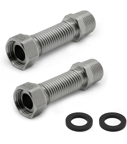 sourcing map 304 Tubo Rotondo In Acciaio Inox 8mm OD 0.4mm
