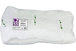 True Products Xnet LZ55 Christmas Tree Netting Sleeve Hank Monofilament Net, 55cm x 400m