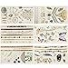 12 Premium Sheets Metallic Flash Temporary Tattoos - 150+ Shimmer Designs in Gold, Silver, Black - Temporary Fake Jewelry Tattoos - Bracelets, Feathers, Wrist & Arm Bands, Eyes,Peacock,Datura,Elephant,Butterfly etc
