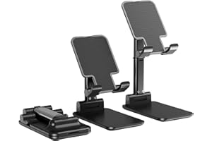 SHEEPPING Support de Téléphone Portable Pliable, Support Téléphone Bureau, Support de Téléphone Portable Réglable, Support Téléphone pour Smartphone, iPhone, Android