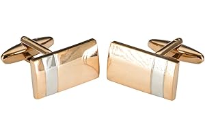 LINDENMANN Manschettenknöpfe, rose-gold, poliert, rechteckig, Geschenketui, 10670