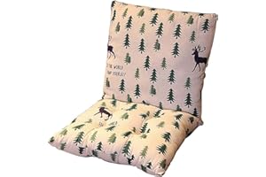 PING BU Cuscino per sedia spesso 8 cm, con schienale basso, cuscino per sedia da giardino, sdraio, ufficio, sala da pranzo (40 x 40 cm, A)