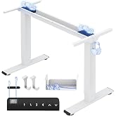 FLEXISPOT E1 Pro Electric Lift Desk 2 Motors Height Adjustable | Compatible with 120-180 cm boards, supports up to 100 kg, pa
