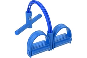 WISDOMLIFE Multifunzione Resistenza Allenamento 4 Tubi Leg Exerciser Pull Rope Band Yoga Fitness Pedal Pull Rope Sit-up Bodybuilding Expander Resistenza Esercizio Fasce per Attrezzatura Casa