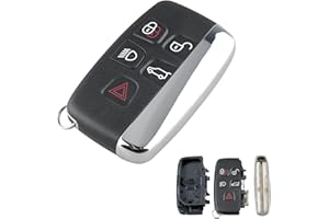 Heart Horse Custodia a conchiglia chiave per auto a 5 pulsanti per Land Rover Discovery 4 / Freelander per Range Rover Sport/Evoque LR4 2010-15 Refit Chiavi Della Macchina