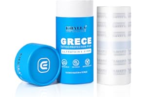 EMALLA GRECE Matte Tattoo Protection Film 15cm x 10m Tatuaje Vendaje Ultrafino 0.01mm Película Rodante Impermeable Adhesivo Curativo Vendaje