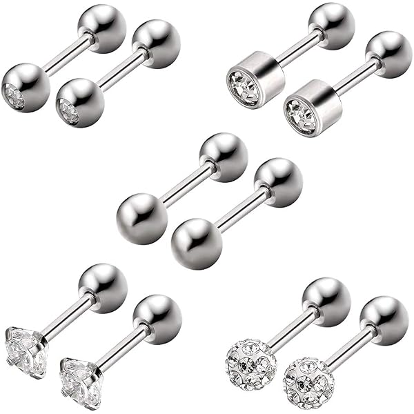 Piercing Labret WARRIOR Stérile - Acier Chirurgical 16G 1,2mm - Oreille, Tragus, Helix
