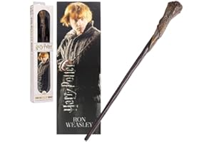 The Noble Collection Harry Potter - Réplica Varita y Marcapáginas 3D Ron Weasley