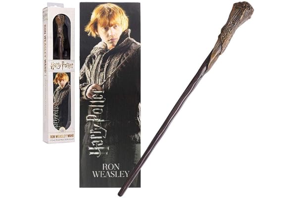 The Noble Collection Harry Potter Baguette Magique Ron Weasley 30 cm + Marque Page 3D
