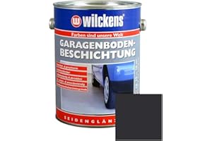 DYNAMIC24 Wilckens 2,5L Garagen Bodenbeschichtung Beton Boden Estrich Farbe Garagenfarbe Halle Garagenbodenbeschichtung Estrichfarbe Bodenfarbe Betonfarbe Garagenboden (Anthrazit)