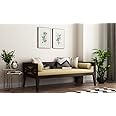 Home furniture Wooden Couch Diwan Sofa Settee For Living Room And Office | Three 3-Person Sofa | Retro, Sheesham Wood | Walnutfinish