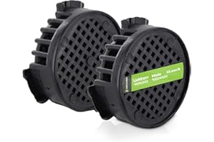 DEKAROX Lot de filtres à charbon actif - Diamètre : 45 mm - Compatible avec Liebherr 9096342 - Pour réfrigérateur, congélateur, réfrigérateur à vin, armoire à vin