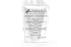 GENERIC AMINOLAB - Diosmin Hesperidin1500mg - 60 Tablets - Supports Vascular Health, Improves Circulation, and Relieves Symptoms Associated with Chronic Venous Disorders.