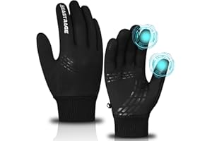 BEAST RAGE Guanti da ciclismo invernali per bambini, impermeabili, termici, sportivi, per ragazzi e ragazze, antivento e caldi, antivento, touchscreen, palmo antiscivolo, per ciclismo