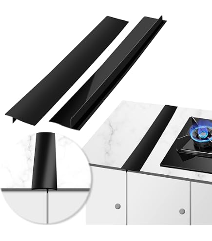 Mofason Magnetisches Silikon-Regal Für über Den Herd – 76,2 Cm, Rutschfest, Hitzebeständig Bis 250 °C, Schwarz