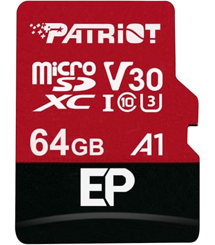 Carte MicroSD Patriot LX 32Go - Classe 10, UHS-I, Pour Smartphone, Appareil Photo, Drone