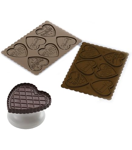 Moule à Chocolat Silikomart Choco Melody - Silicone Platine, Ø36 Mm, Volume 70 Ml, Fabriqué En Italie, Easy Choc