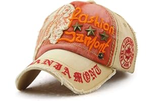 Tioamy Baseball Cap Unisex Hat Adjustable Retro Adjustable Snapback Hat Leisure Cap Fashionable Cotton Cap Writing Outdoor Hat for Men and Women Letter Style