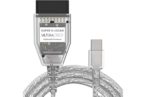 ULTRAOBD2 ULTRAOBD DCAN Cable with FTDI FT232RQ Chip, Black PCB, with switch for E90, E60, E46, E36 Series Cars – High-Speed, Safe, and Reliable with EDIABAS Compatibility (No Software or USB Link Included)