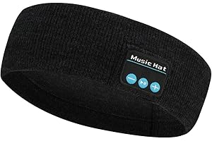 Yuehuamech Headband Headphones Bluetooth Sports Sleep Headphones Sweatproof Music Bluetooth Headband for Unisex Running Side Sleepers Air Travel Yoga Relaxation