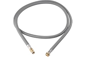 HYGIE RINSE 88624000 Ersatz-Schlauch, ausziehbar, kompatibel mit Hansgrohe Küchenarmaturen, Standard, nicht ausgewähltes Einzelloch, Küchenarmatur-Sprühschlauch, 150 cm