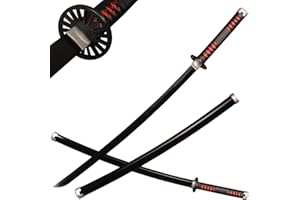 ACTASITEMS Espada de madera para cosplay de anime japonés, 104 cm, Katana-Kamado Tanjirou