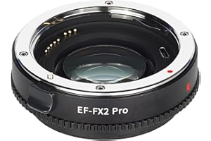 EBYPHAN EF-FX2 Pro Adaptador de Lente de AF Compatible con Canon EF Lente a cámara Fuji X-Mount Fuji-Film X-A1/2/3/5/10/20, X-T1/2/3/10/20/100, X-E1/2/2S/3, X-PRO1/2, X-H1