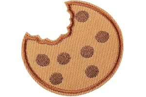 Demarkt 10 Stück Burger-Keks Bestickt Aufbügeln Patch Stickerei Applique von DIY Tuch Kunst Stickerei Dekoration Patches Bestickt Ornamente