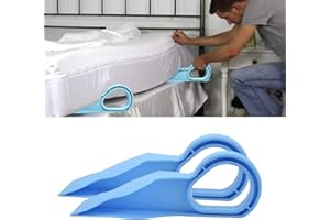 POPUPWAVE Matratzenheber Bettherstellung und Matratzenheben, 2 Stück, praktisches Werkzeug, lindert Rückenschmerzen, Keilmatratzenheber, Keilaufzug, Matratzenheber, Bettkeile, spart Zeit