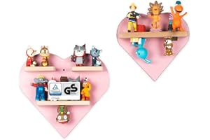 ‎BOARTI BOARTI das Original Kinder Regal Herz 2er Set in Rosa TÜV/GS-Zertifiziert - geeignet für ca. 26 Tonies - zum Spielen und Sammeln