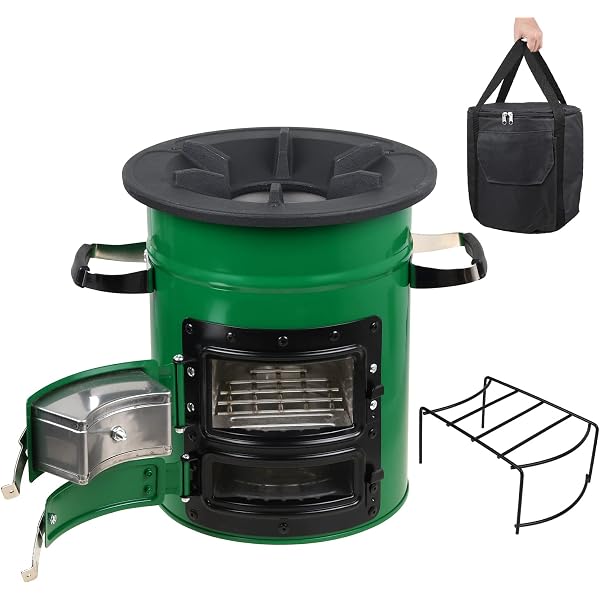 Camping Wood Stove, BBQ Rocket Stove, Portable for Backpacking, Hiking,  Picnic, Windproof Camping Grill, Stainless Steel : Amazon.co.uk: Sports u0026  Outdoors